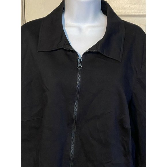 Worthington black stretch zip jacket size 20 W - Picture 4 of 11